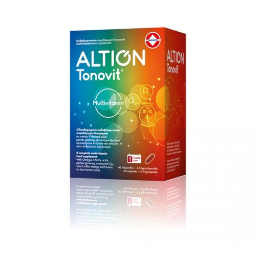 Altion Tonovit Multivitamin Ολοκληρωμένο Πολυβιταμινούχο Συμπλήρωμα Διατροφής, 40 κάψουλες
